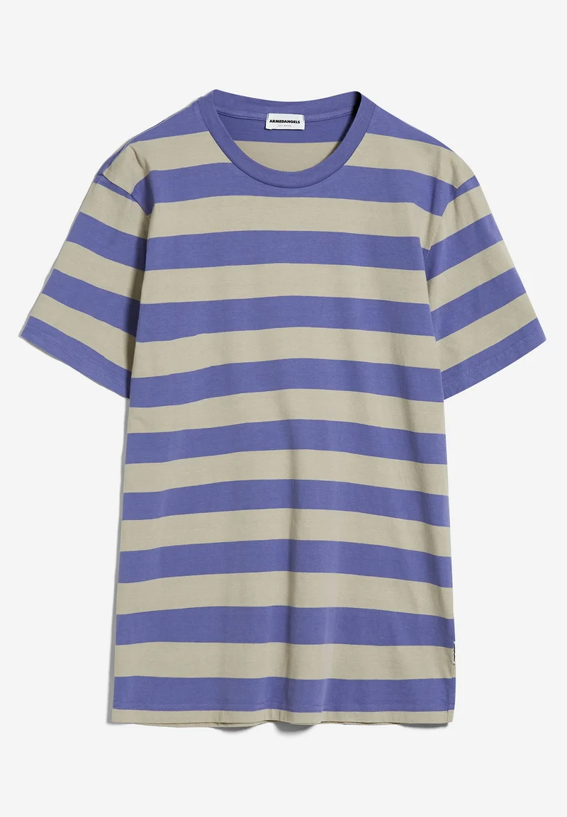 AADONI BOLD STRIPES | vibrant violet-sand stone