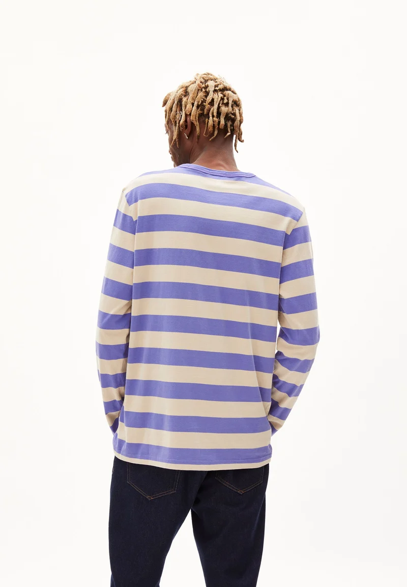 YOHAAN BOLD STRIPES | vibrant violet-sand stone