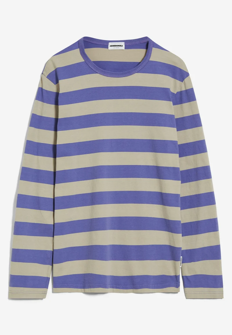 YOHAAN BOLD STRIPES | vibrant violet-sand stone