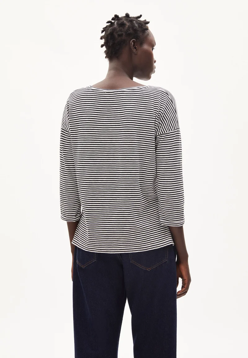 SIANAA LOVELY STRIPES | black-oatmilk