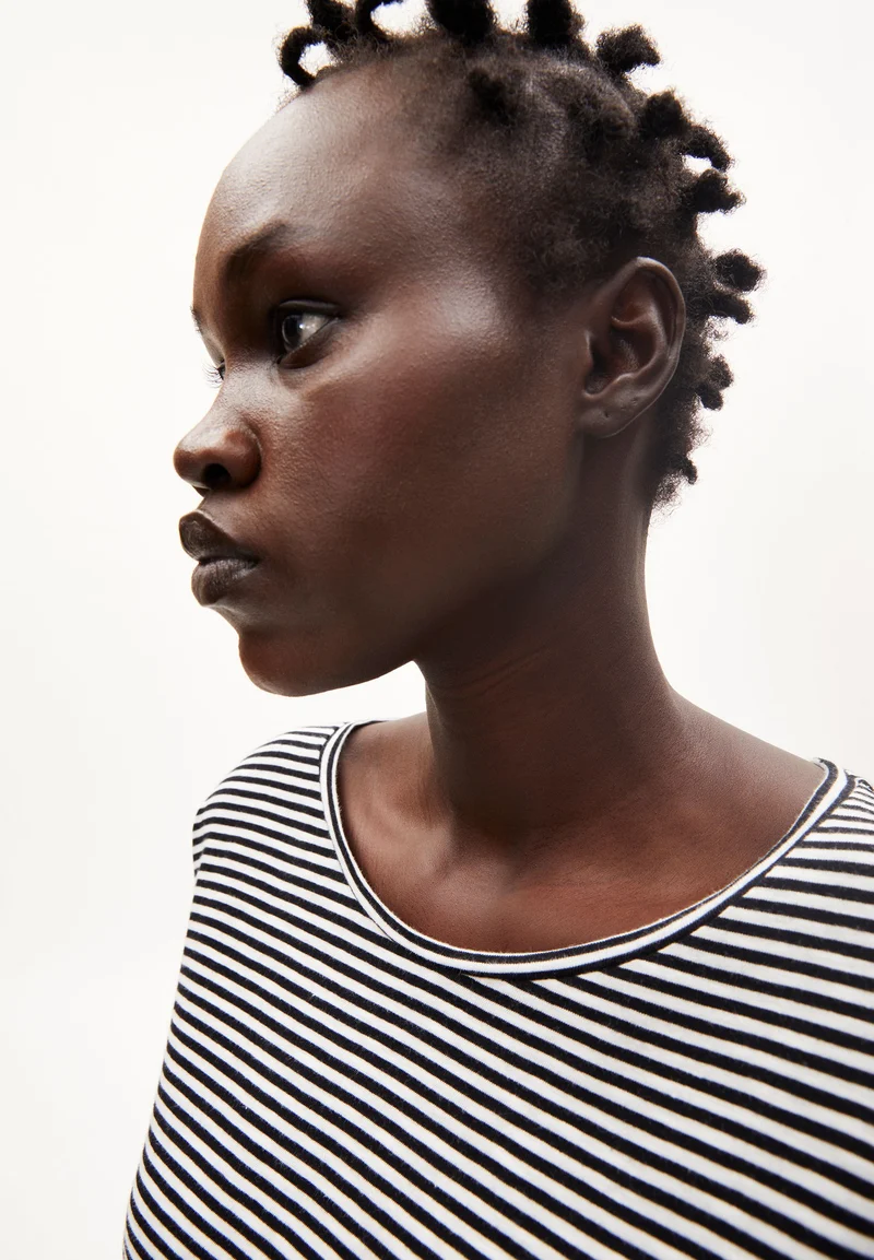 SIANAA LOVELY STRIPES | black-oatmilk