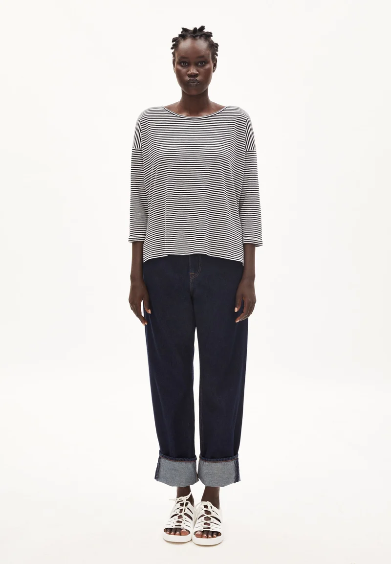 SIANAA LOVELY STRIPES | black-oatmilk