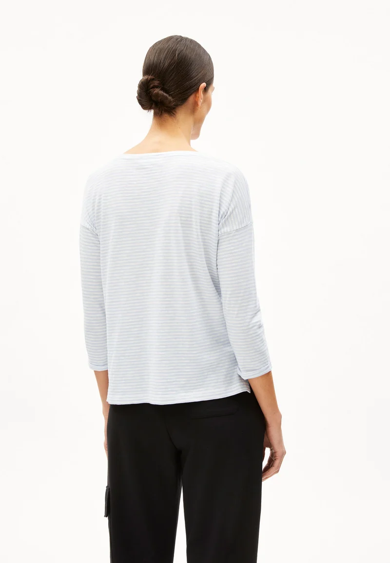 SIANAA LOVELY STRIPES | morning sky-oatmilk
