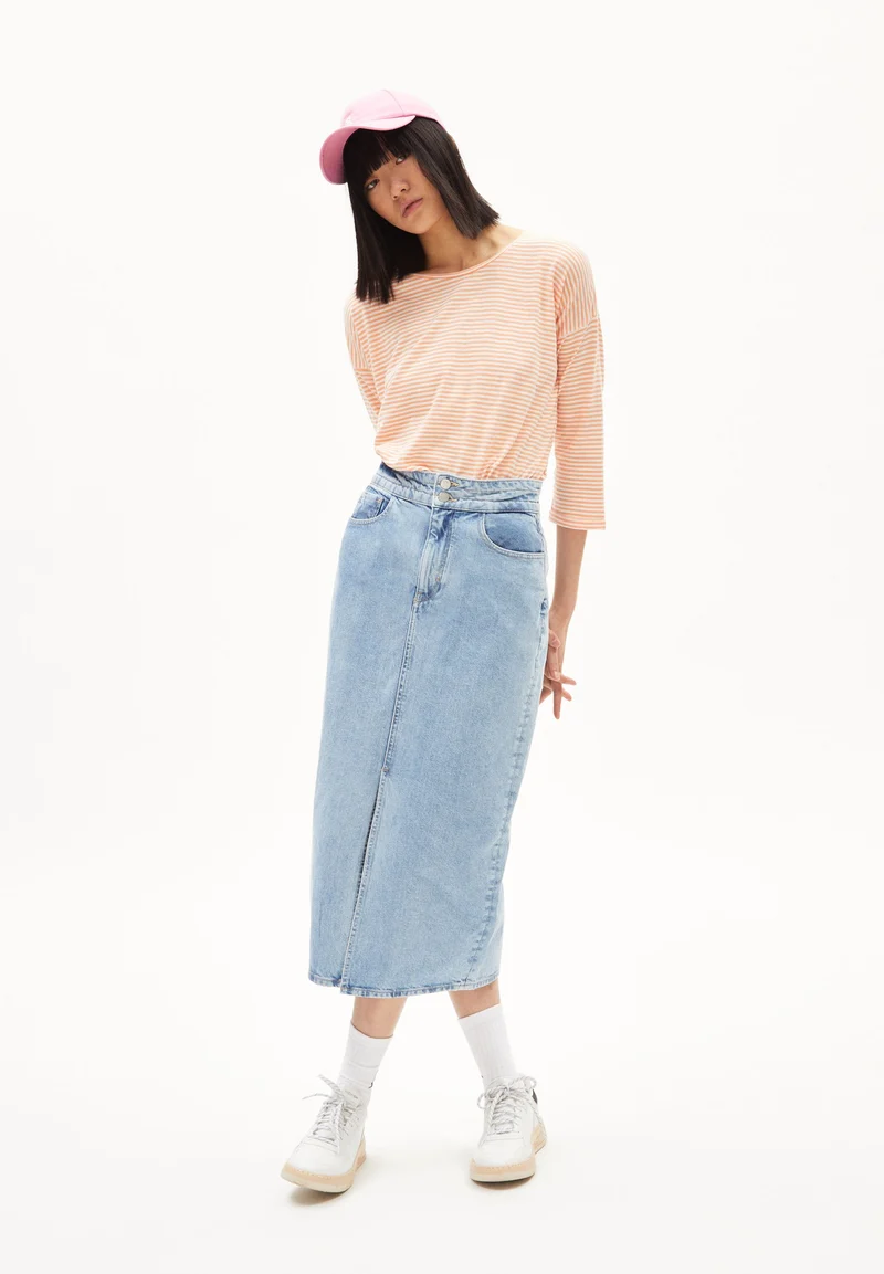 SIANAA LOVELY STRIPES | warm peach-oatmilk