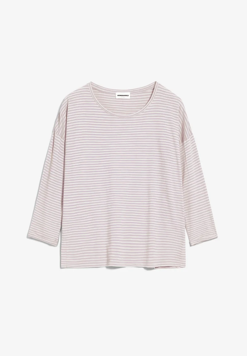 SIANAA LOVELY STRIPES | purple noise-oatmilk