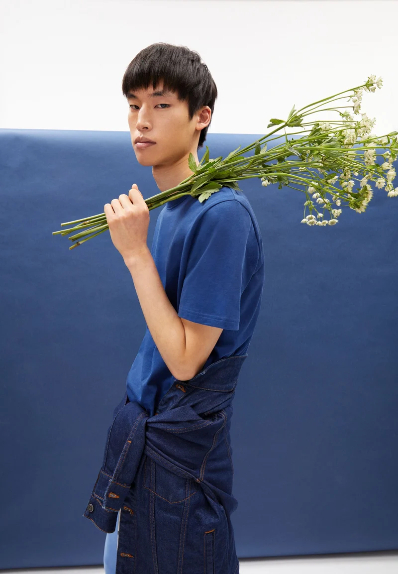 MAARKOS T-SHIRT | indigo blue