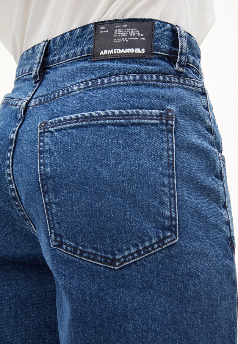 HAAYI LOW WAIST BAGGY JEANS | hyper blue
