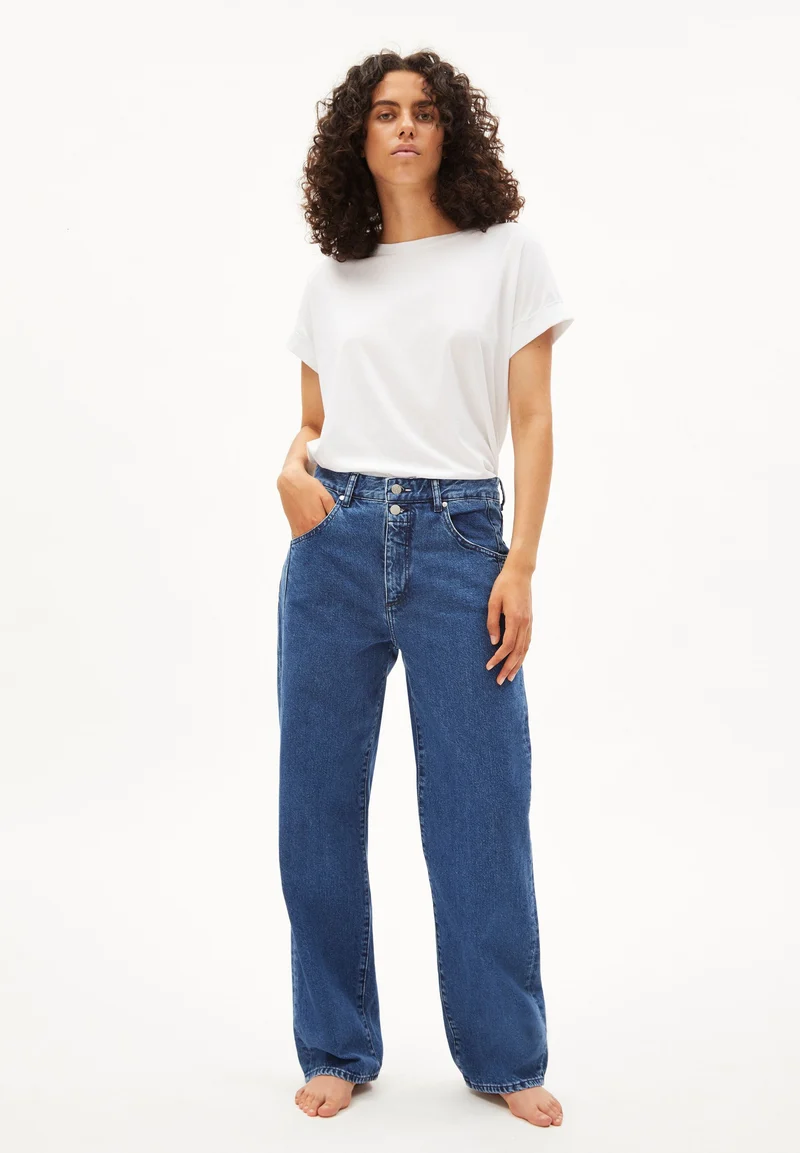 HAAYI LOW WAIST BAGGY JEANS | hyper blue