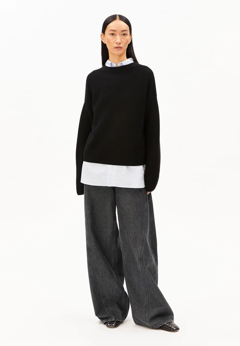 MERINAA STRICKPULLOVER | black