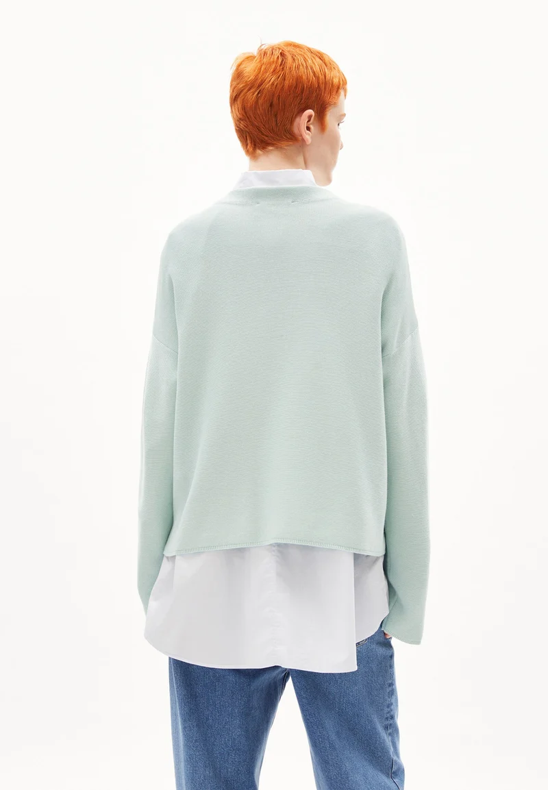 MERINAA STRICKPULLOVER | polar green