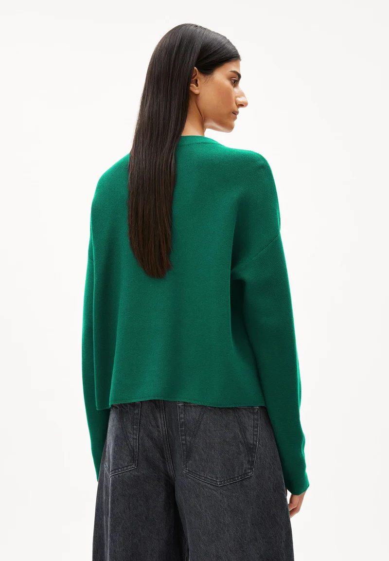 MERINAA STRICKPULLOVER | emerald green