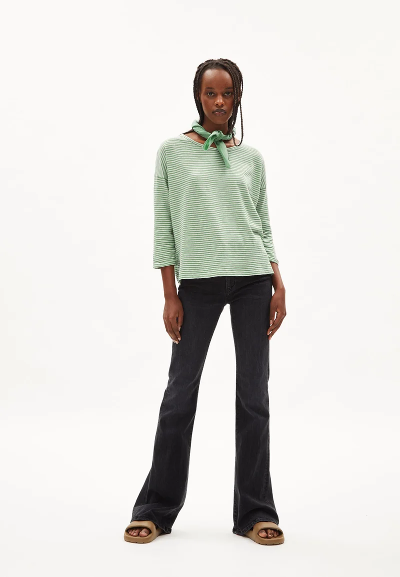 SIANAA LOVELY STRIPES | smith green-oatmilk