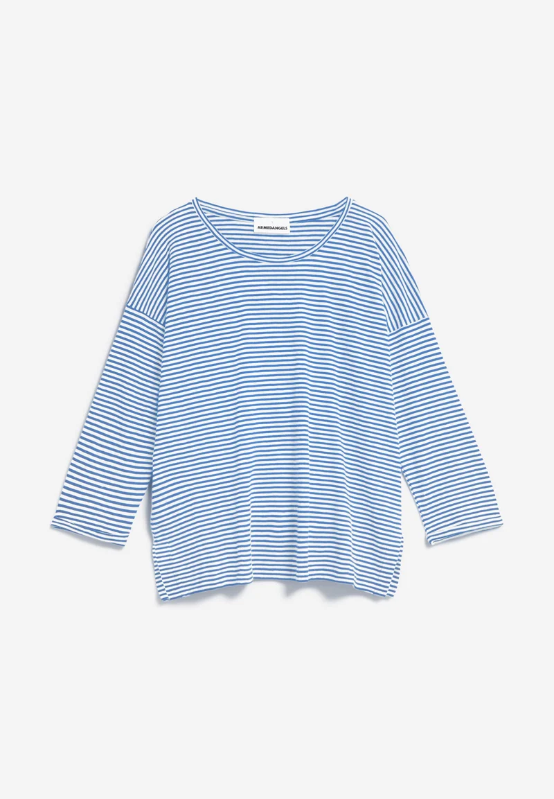SIANAA LOVELY STRIPES | blue bloom-oatmilk