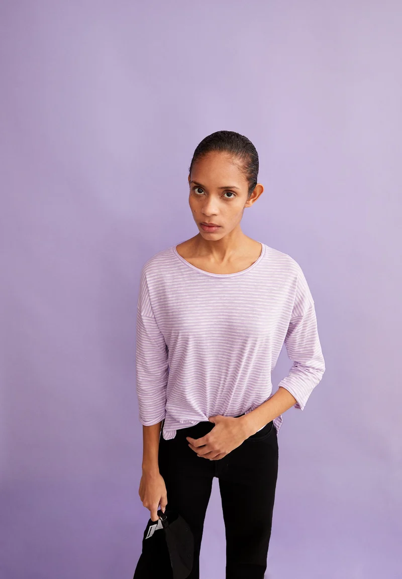 SIANAA LOVELY STRIPES | lavender light-oatmilk