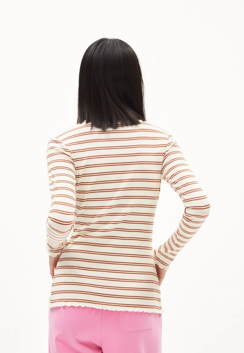 FATIMAA DOUBLE STRIPES | cacao-undyed