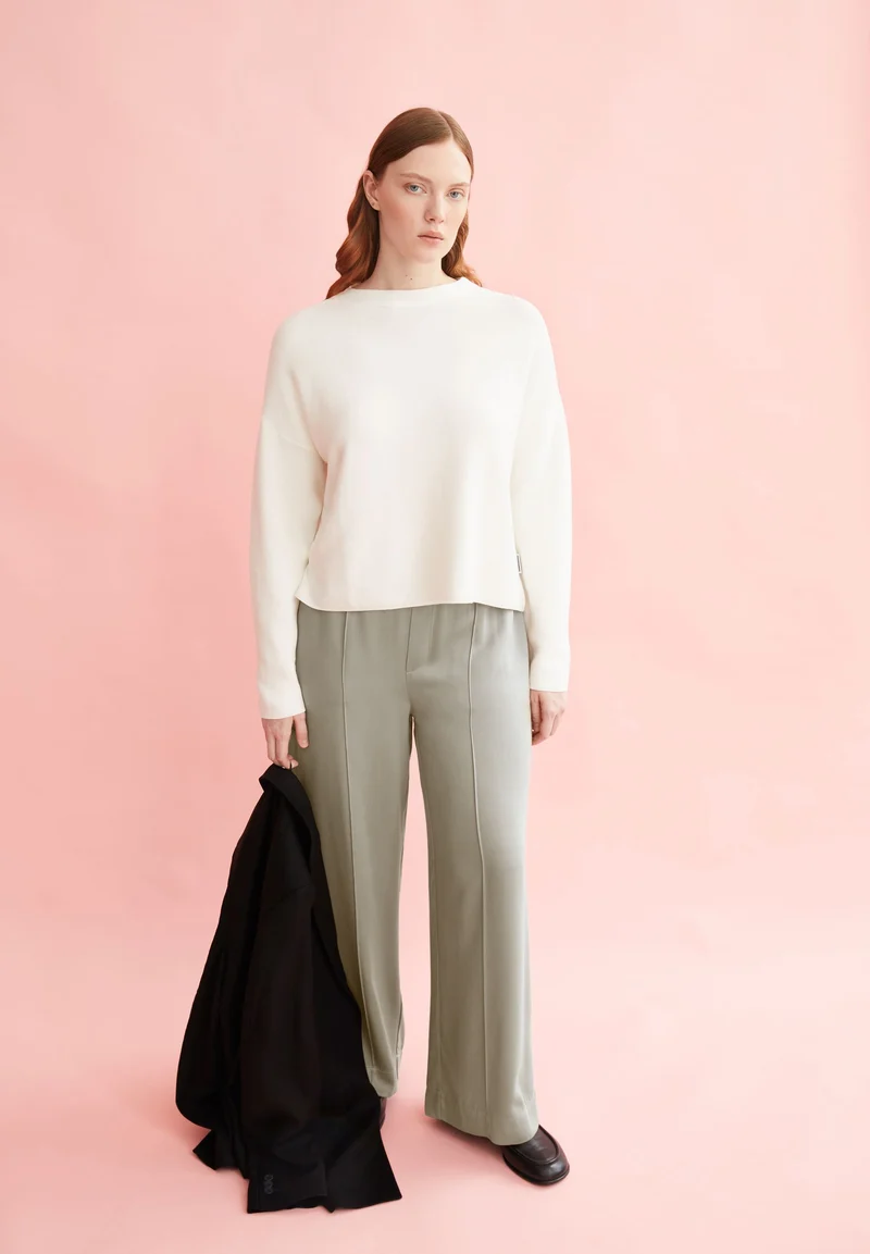 MERINAA STRICKPULLOVER | light oatmilk