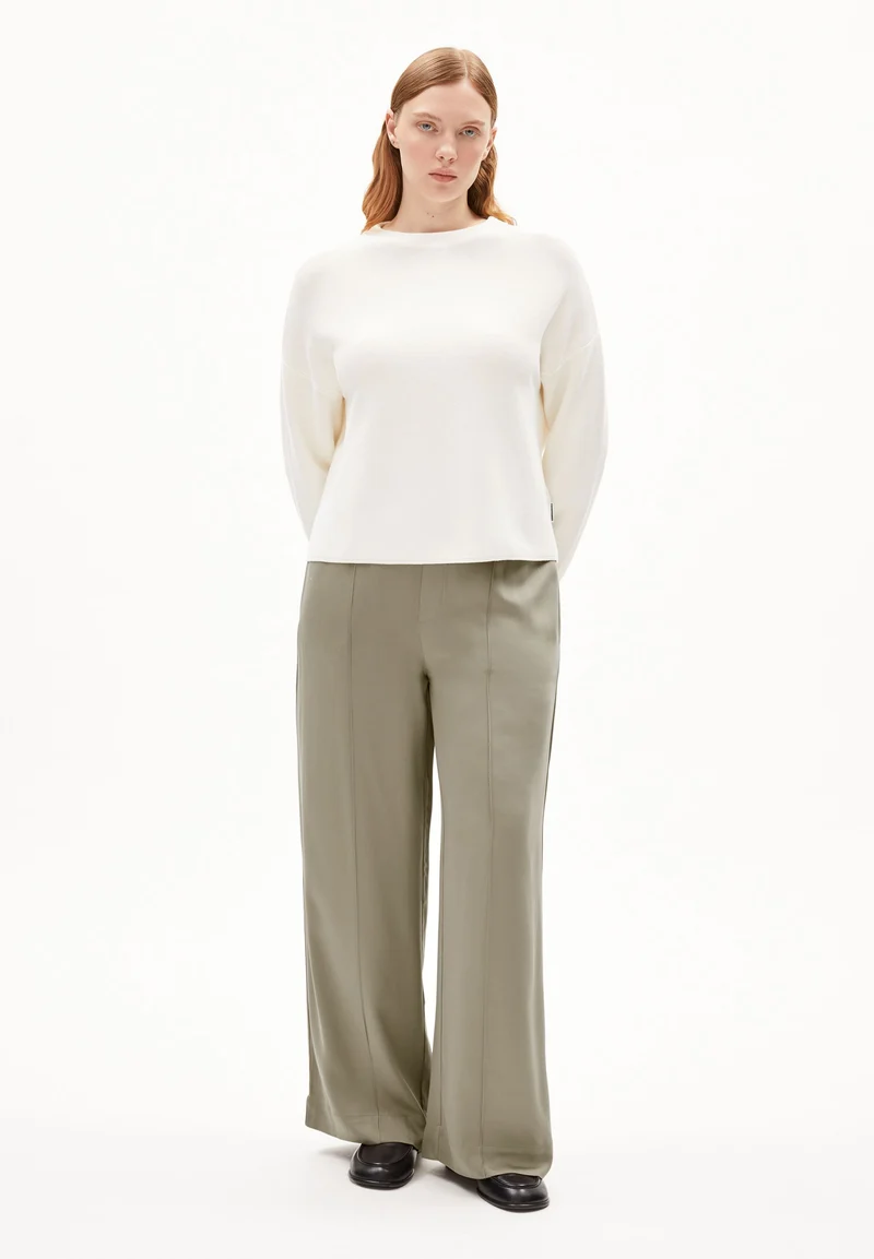 MERINAA STRICKPULLOVER | light oatmilk