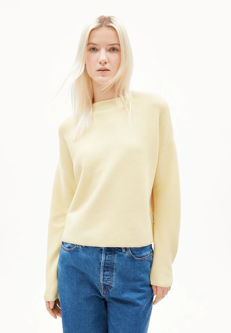 MERINAA STRICKPULLOVER | early yellow