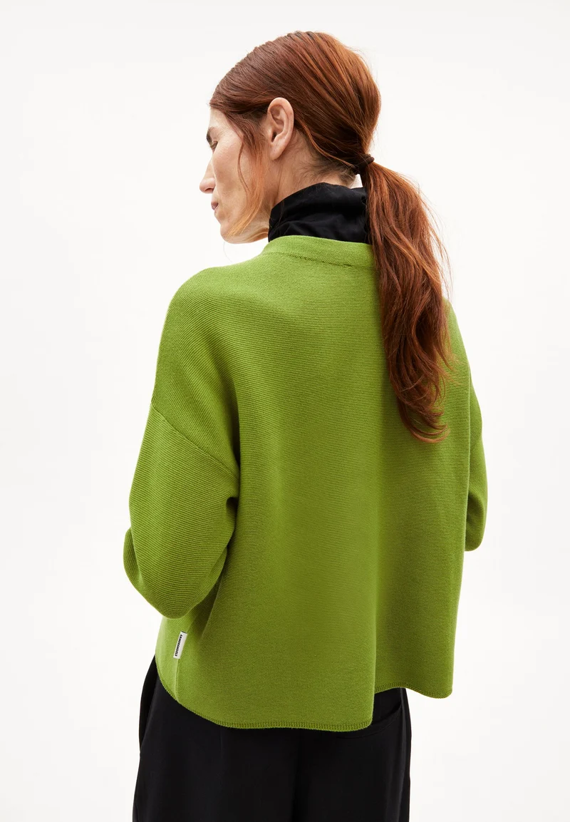 MERINAA STRICKPULLOVER | dark moss
