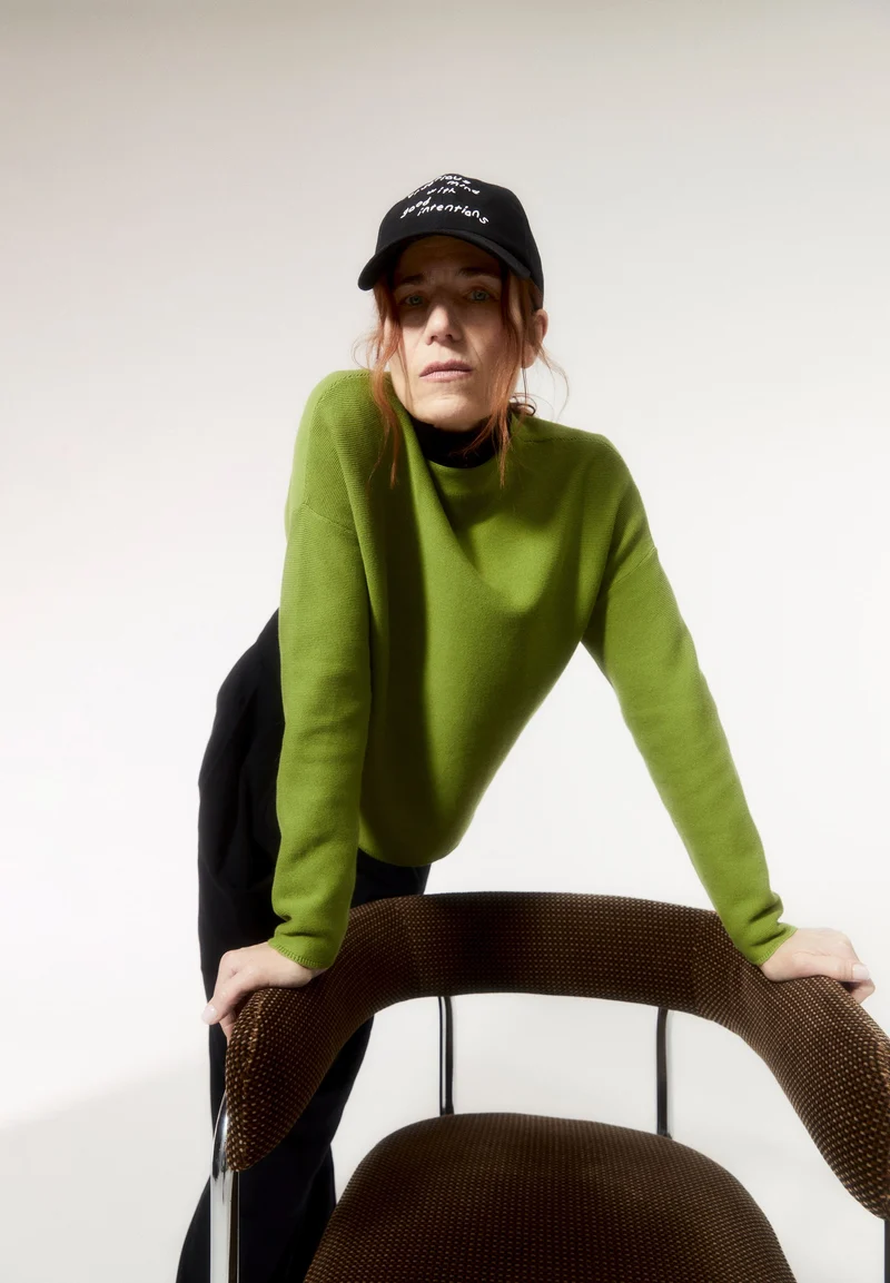 MERINAA STRICKPULLOVER | dark moss
