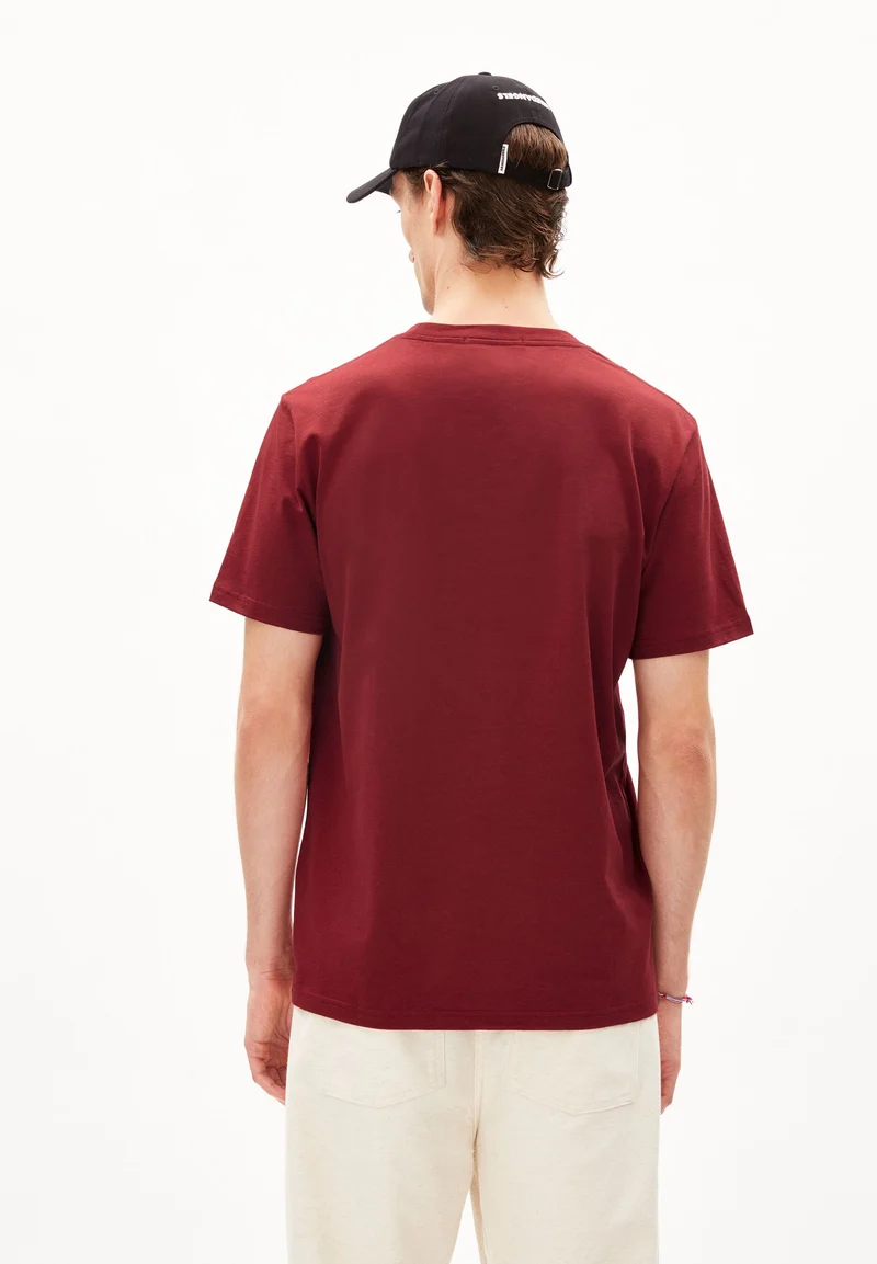 LAARON T-SHIRT | dark crimson