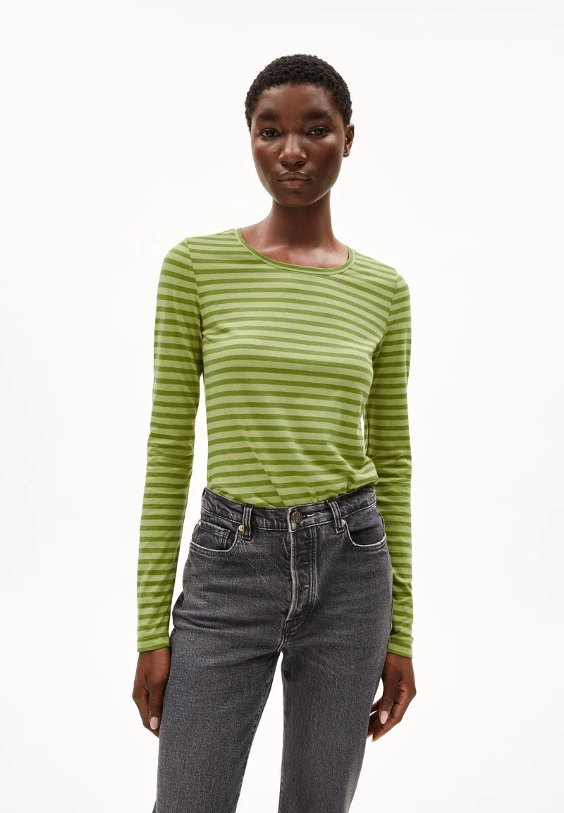 ENRICCAA STRIPES | new moss-dark moss