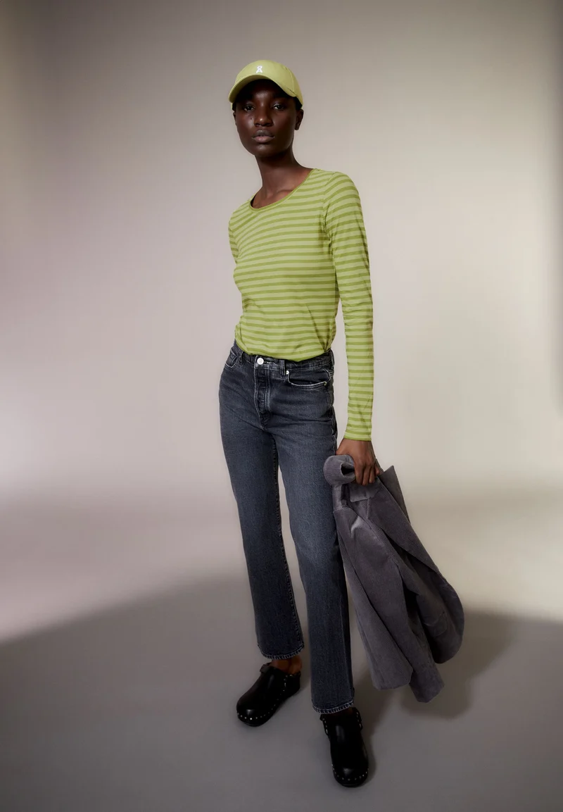 ENRICCAA STRIPES | new moss-dark moss