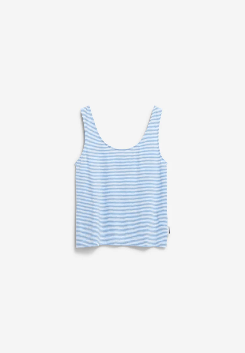 MINAAMI LITA TOP | oatmilk-silky blue