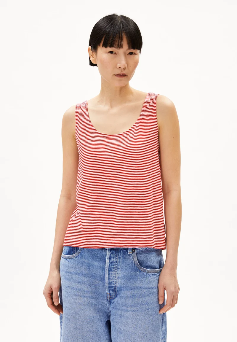 MINAAMI LITA TOP | oatmilk-coral blush
