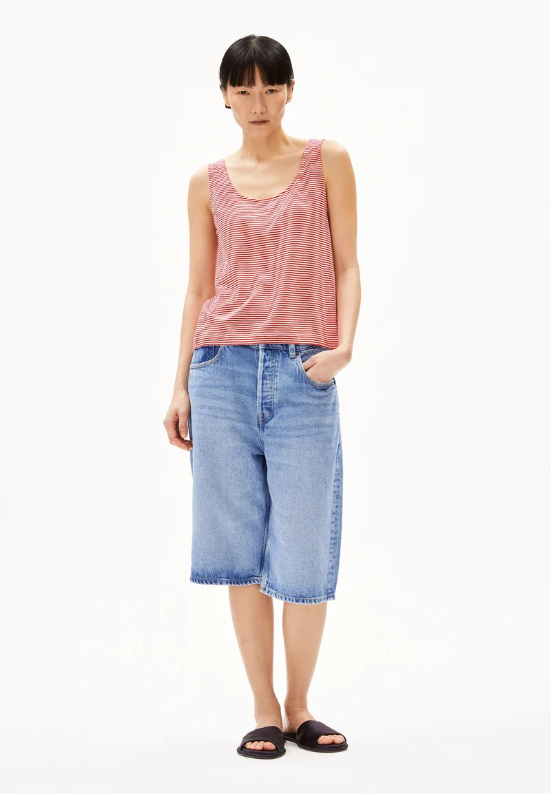 MINAAMI LITA TOP | oatmilk-coral blush