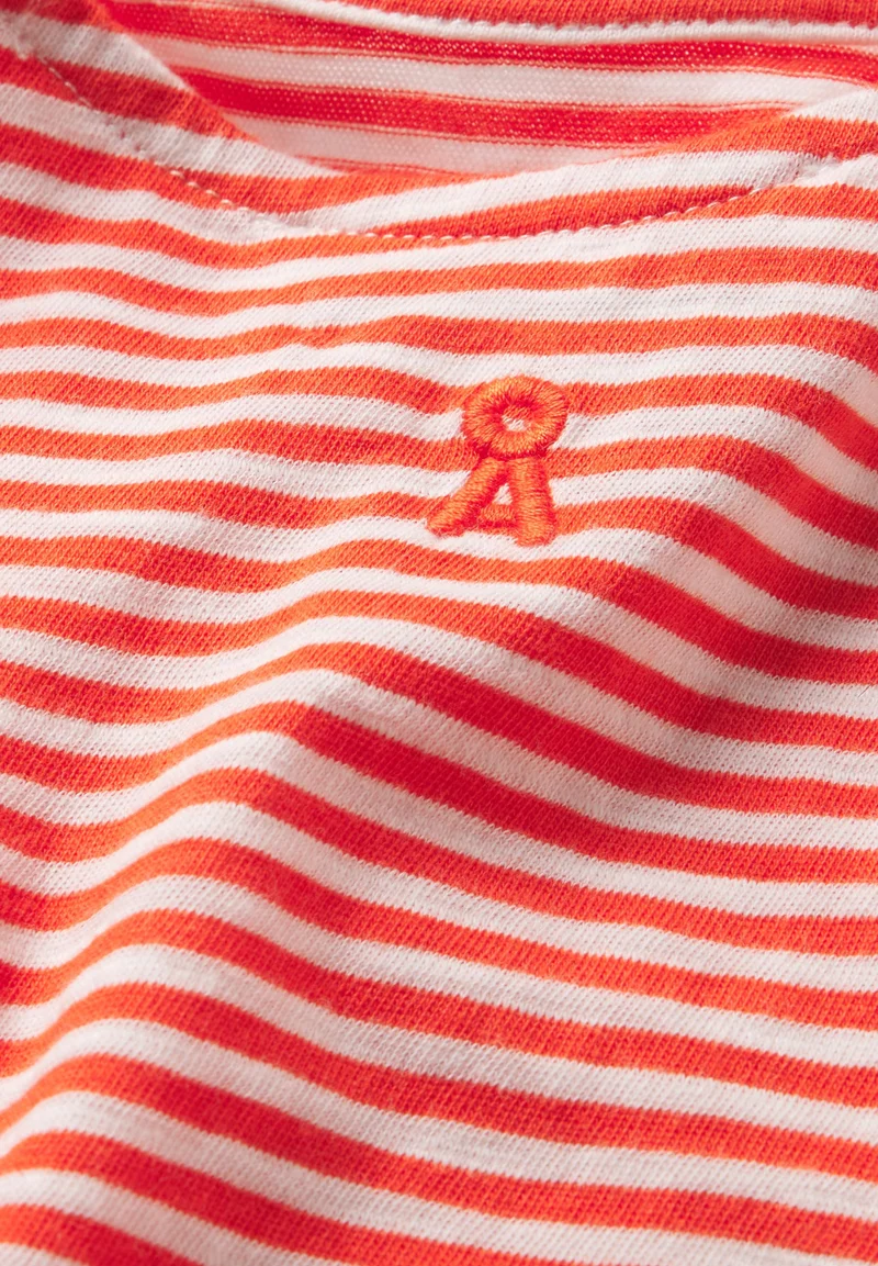 MINAAMI LITA TOP | poppy red-oatmilk