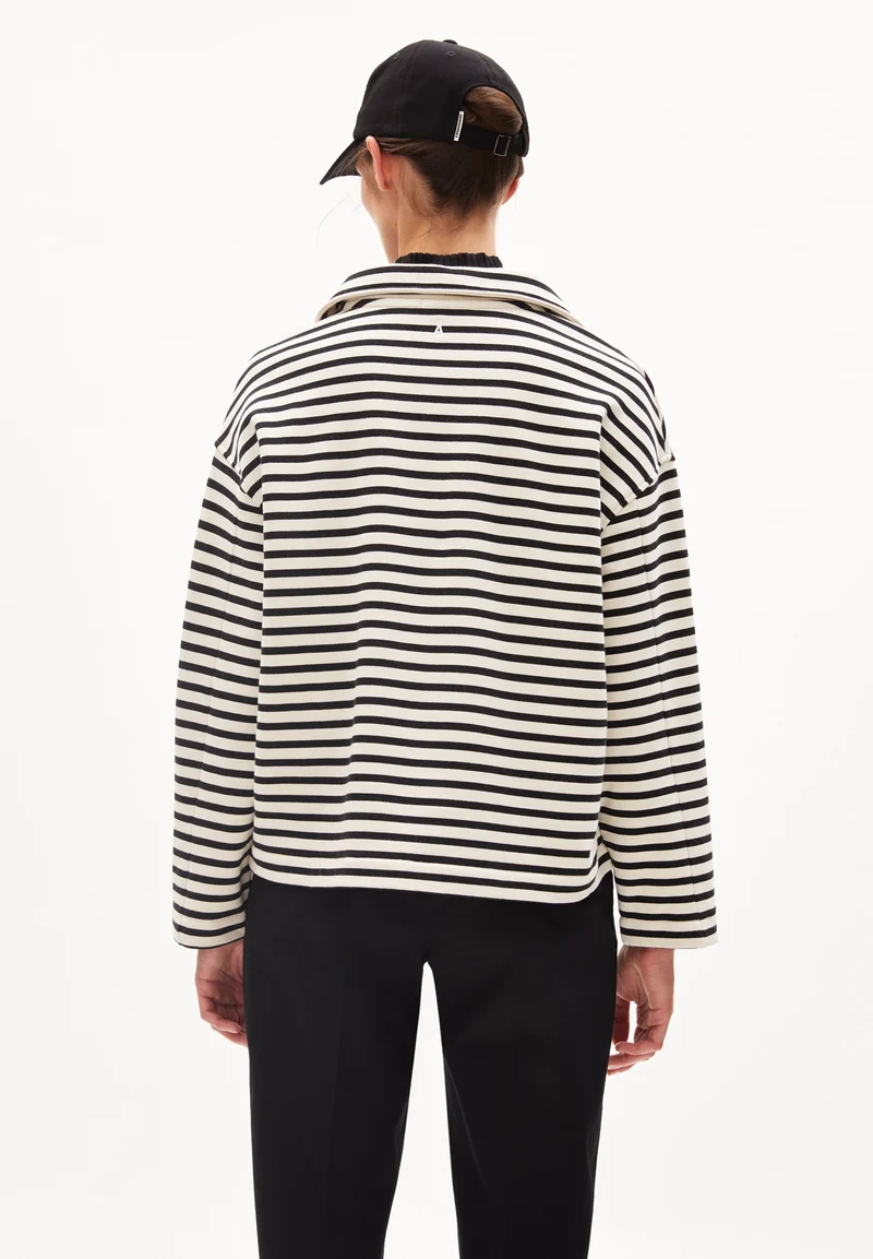 NAIRAA STRIPE | undyed-black