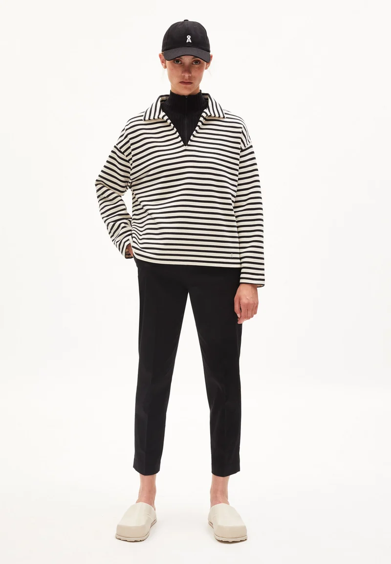 NAIRAA STRIPE | undyed-black