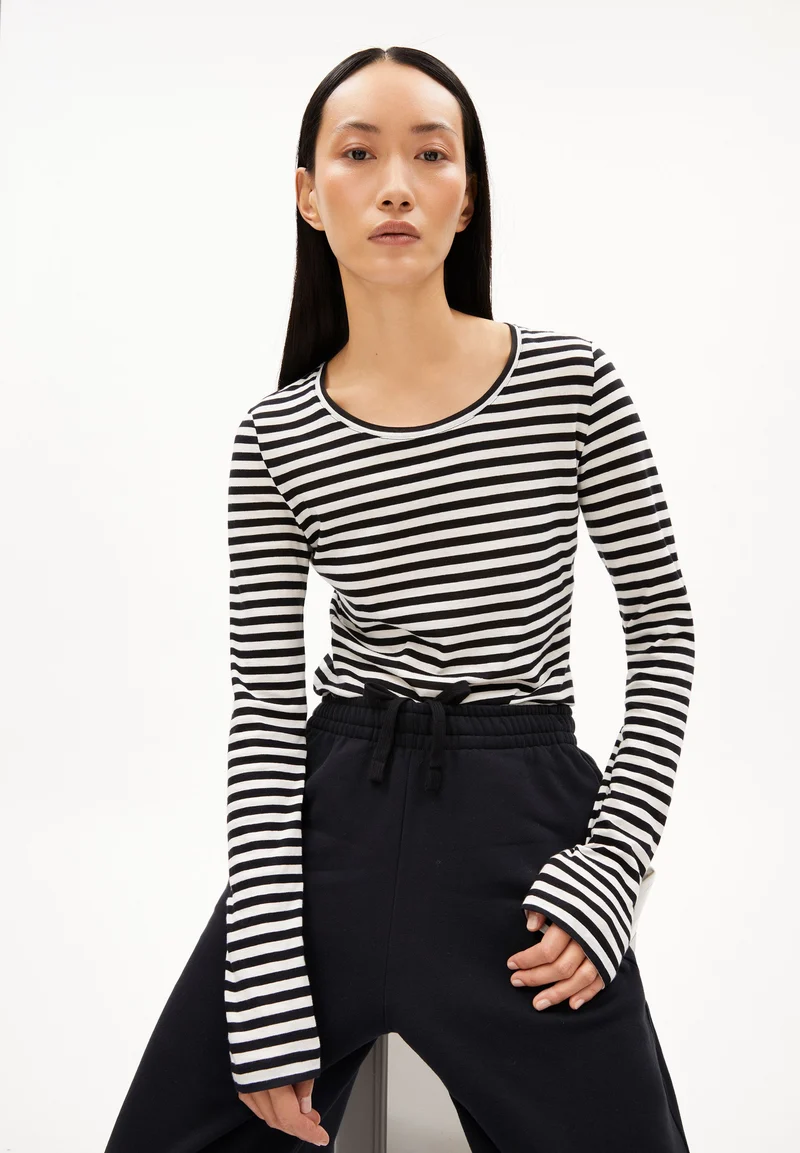 ENRICCAA STRIPES | white-black
