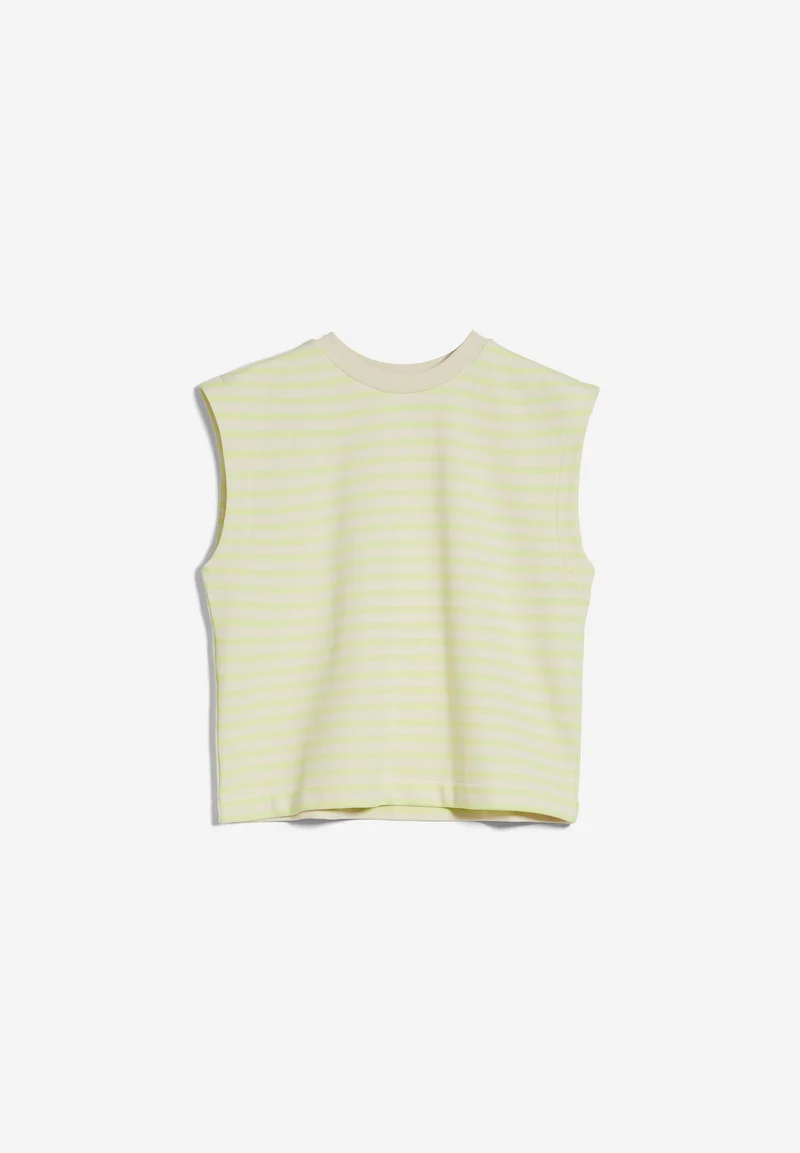 ARANJAA STRIPE | light lime-undyed