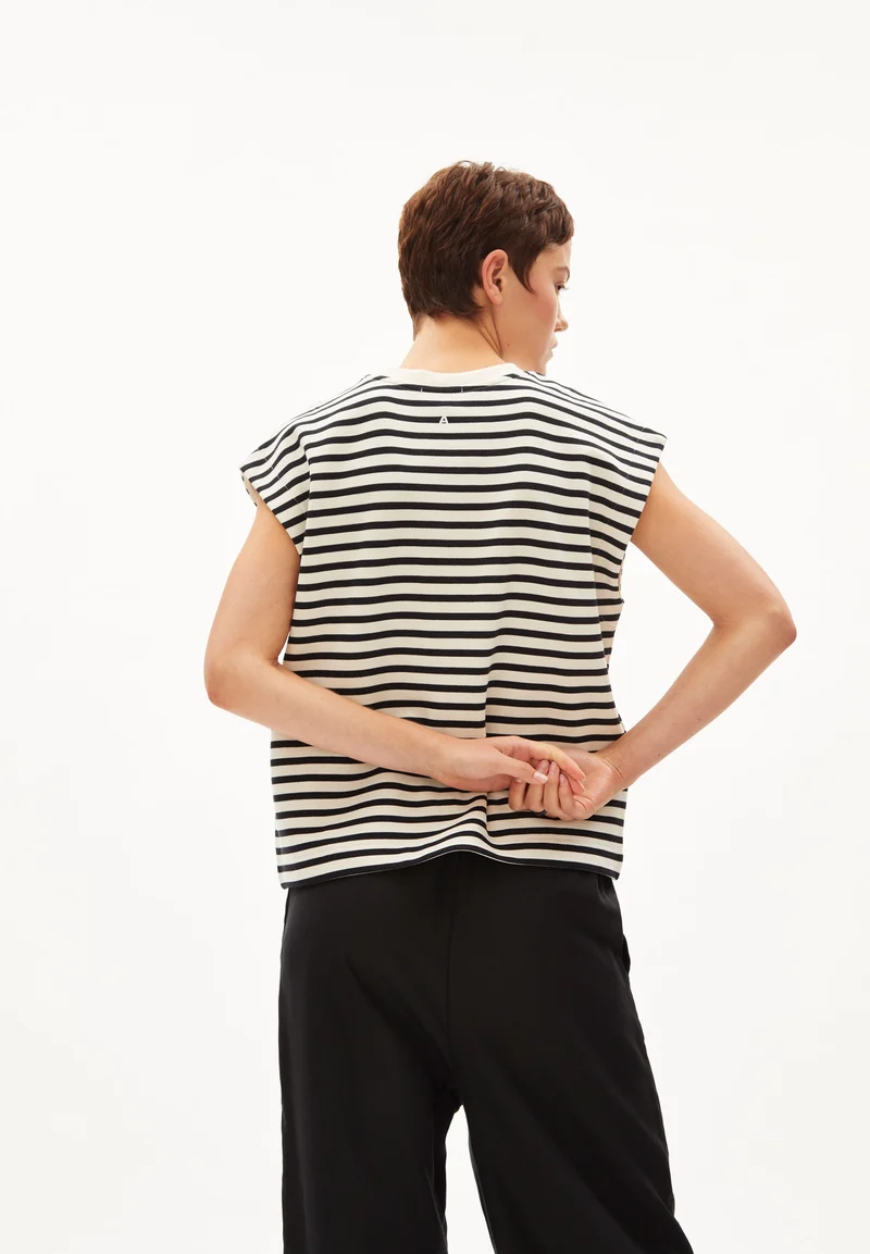ARANJAA STRIPE | undyed-black