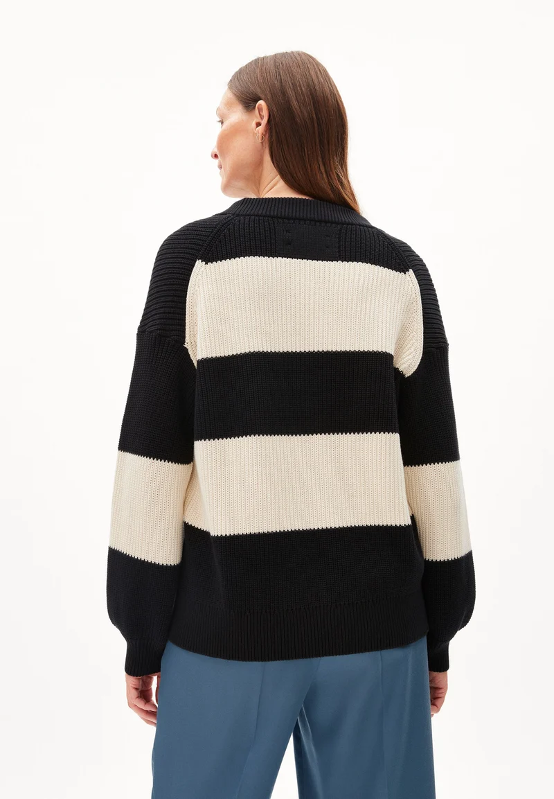 HAAYLE BLOCKSTRIPES | black-oatmilk