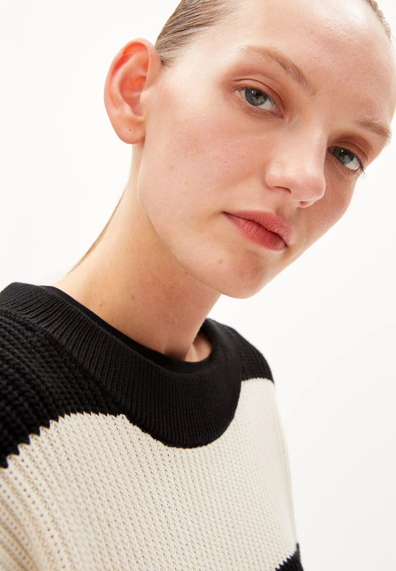 HAAYLE BLOCKSTRIPES | black-undyed