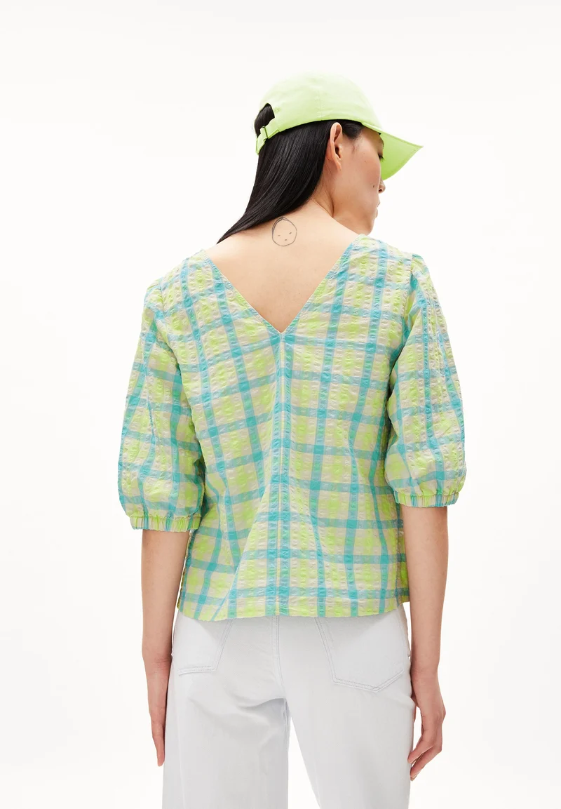 KINAA SEERSUCKER | light lime