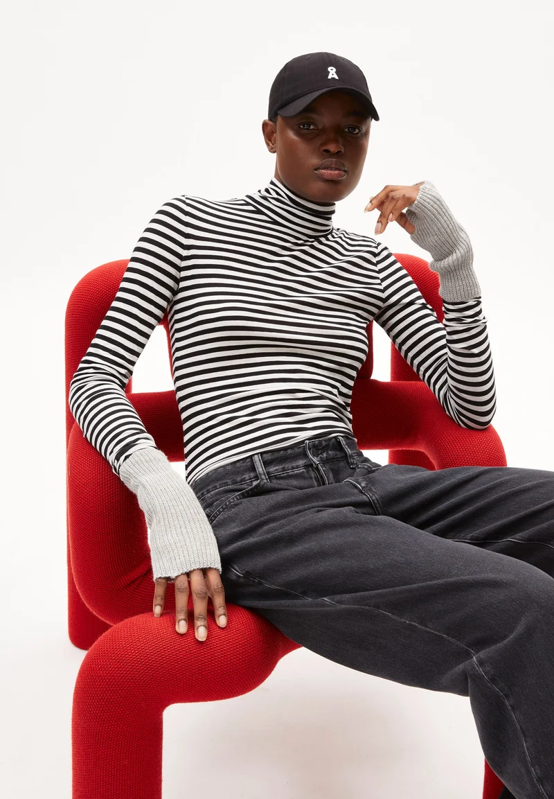 GRAZILIAA STRIPES | black-off white