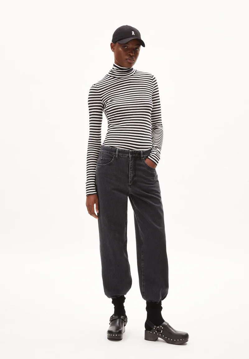 GRAZILIAA STRIPES | black-off white