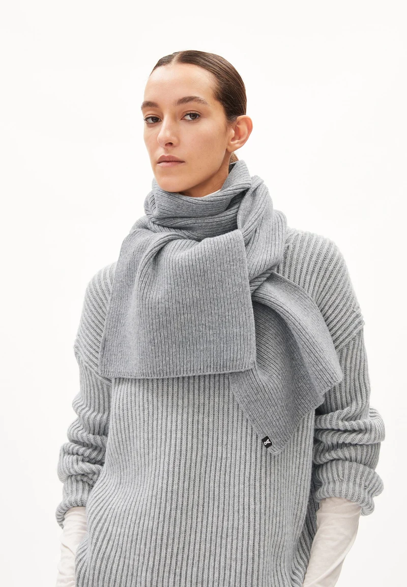 CLAASAS SCHAL | light grey melange