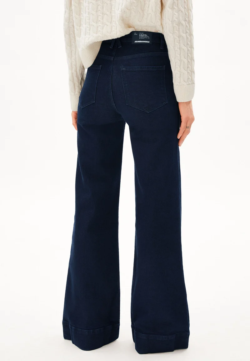 MURLIAA HIGH WAIST WIDE JEANS | rinse
