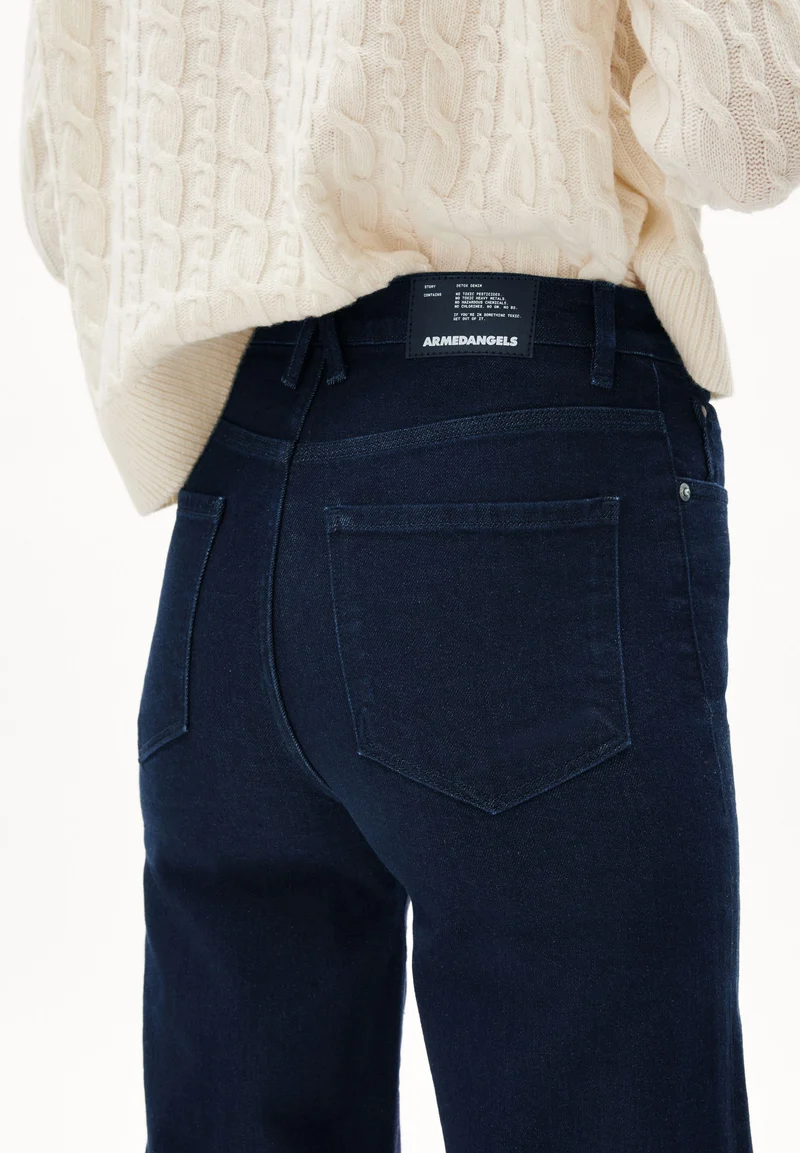 MURLIAA HIGH WAIST WIDE JEANS | rinse