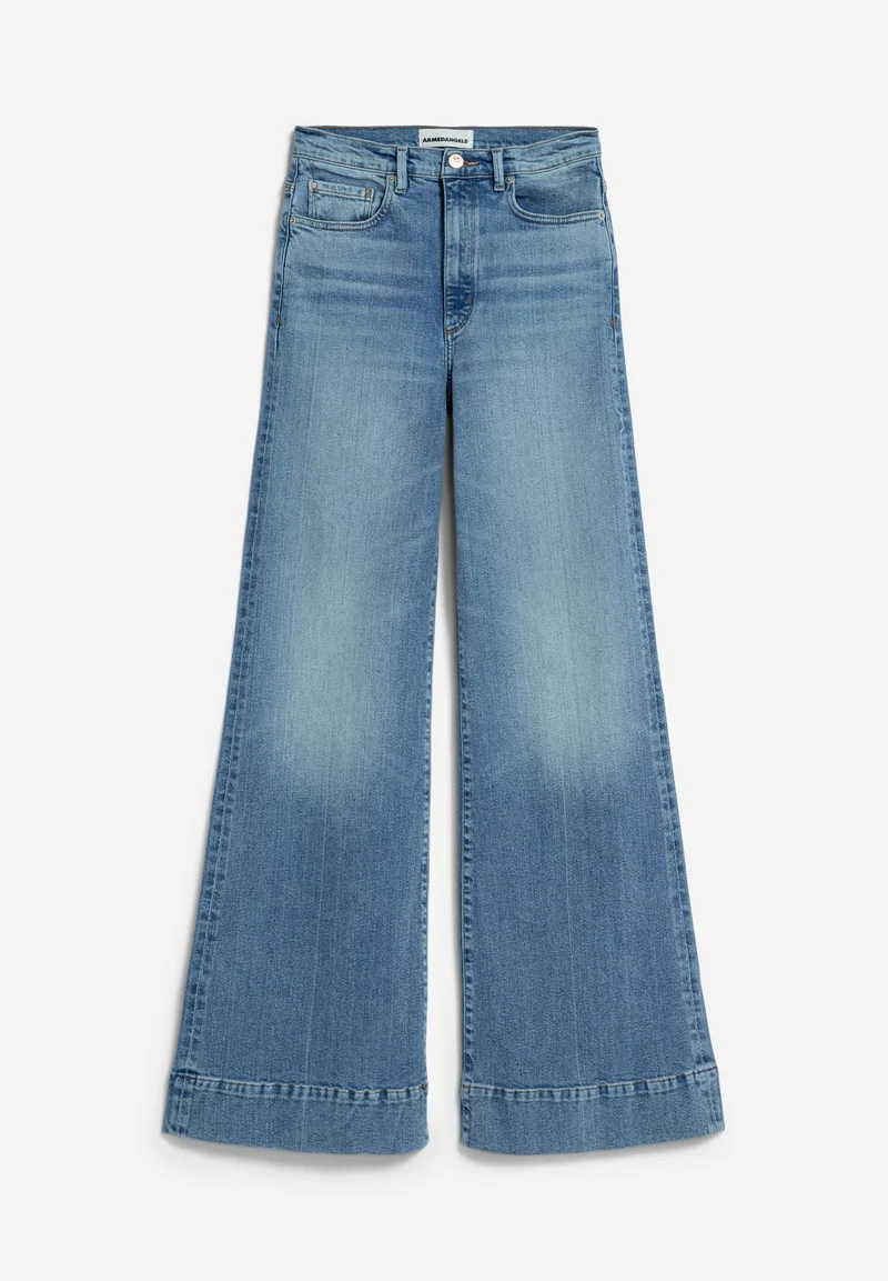 MURLIAA HIGH WAIST WIDE JEANS | misty blue