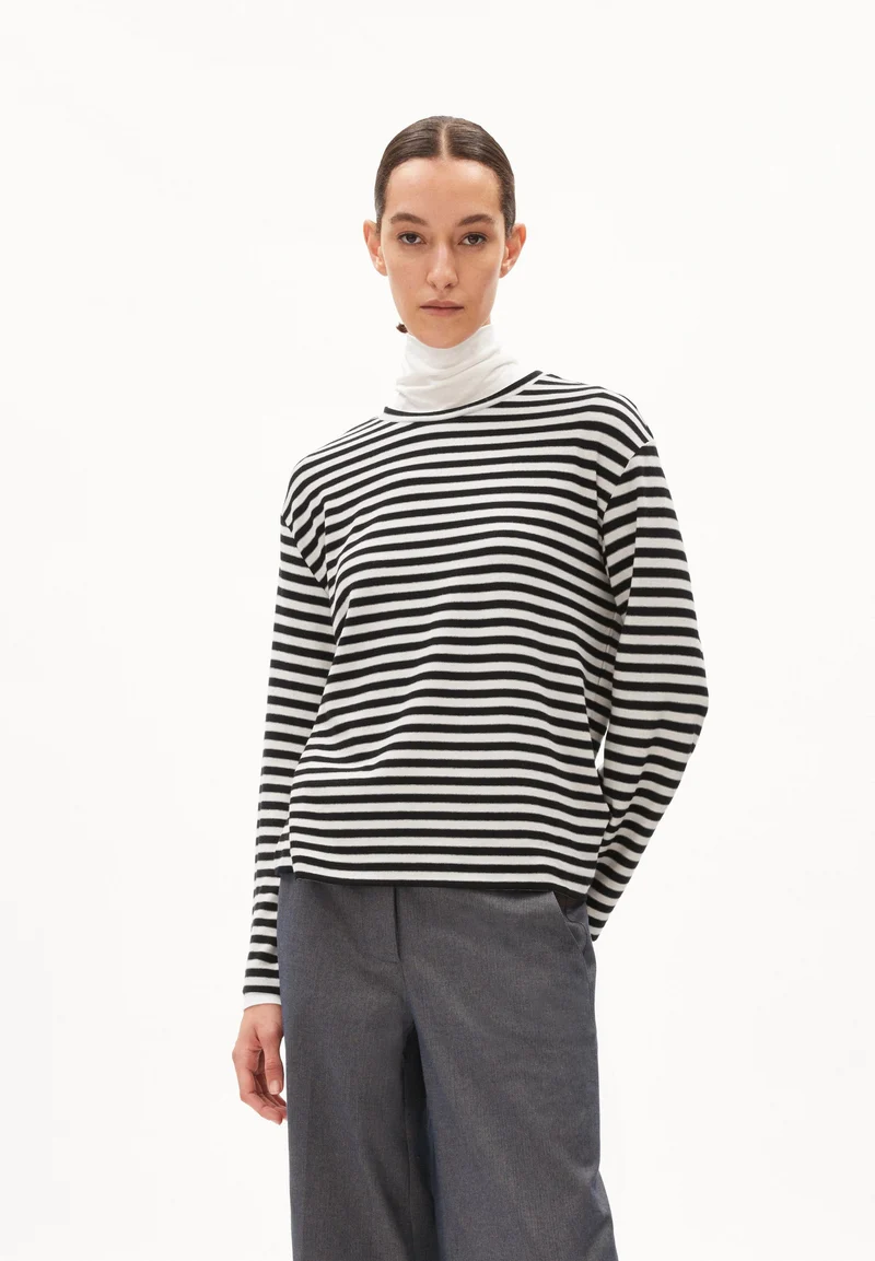 MARYNAA KNITTED STRIPE | kitt-black