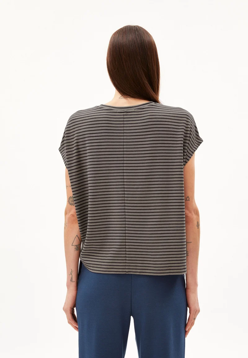 JAANISA MINI STRIPE | cool ash-muddy water