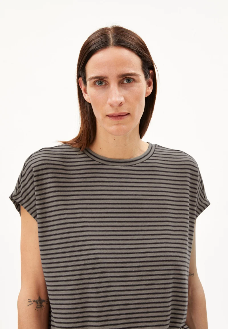JAANISA MINI STRIPE | cool ash-muddy water