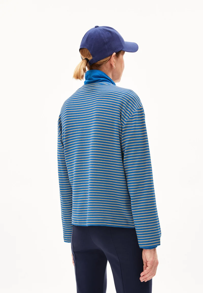 MARYNAA MINI STRIPE | warm blue-light cloudberry