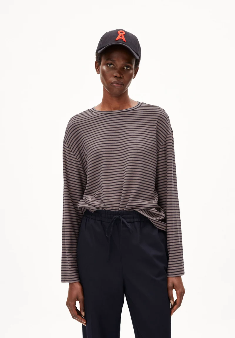 MARYNAA MINI STRIPE | cool ash-muddy water